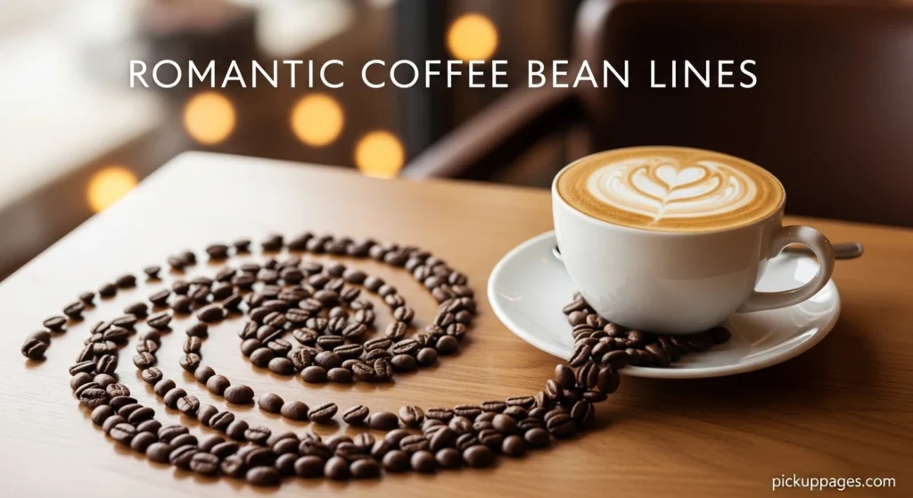 Romantic Coffee Bean Lines