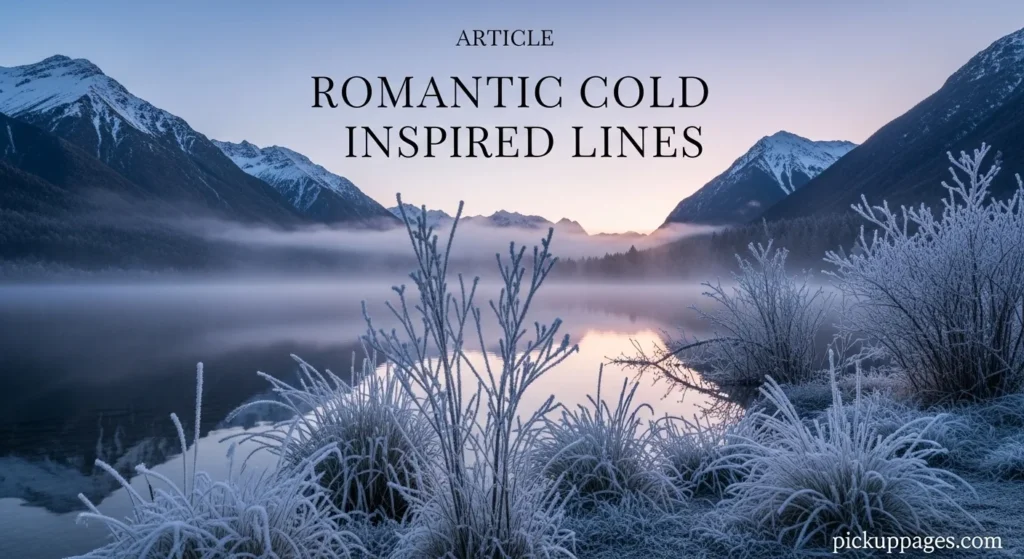 Romantic Cold Inspired Lines