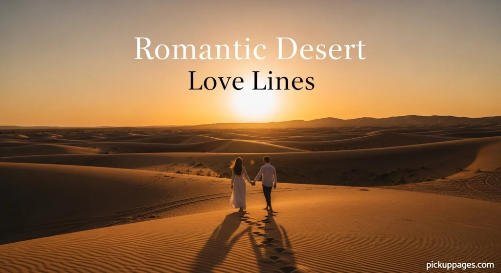 Romantic Desert Love Lines