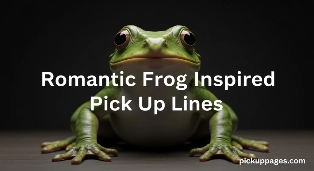 Romantic Frog Inspired Pick Up Lines