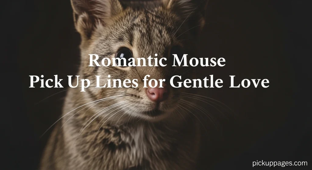 Romantic Mouse Pick Up Lines for Gentle Love