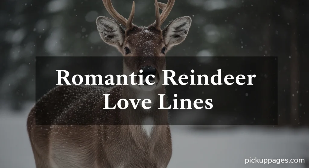 Romantic Reindeer Love Lines