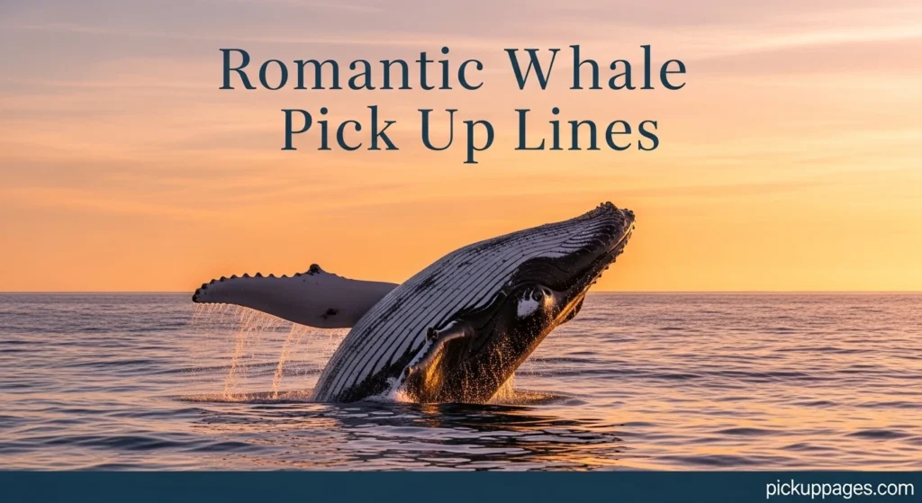 Romantic Whale Pick Up Lines