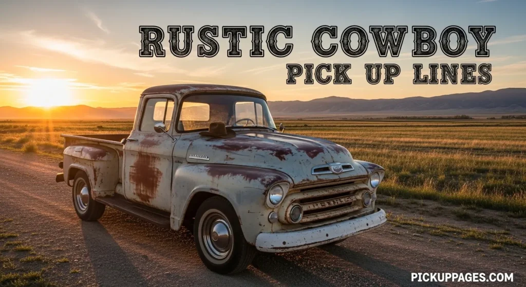 Rustic Cowboy Pick Up Lines