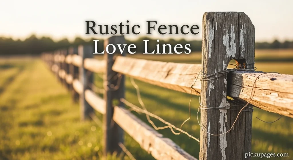 Rustic Fence Love Lines
