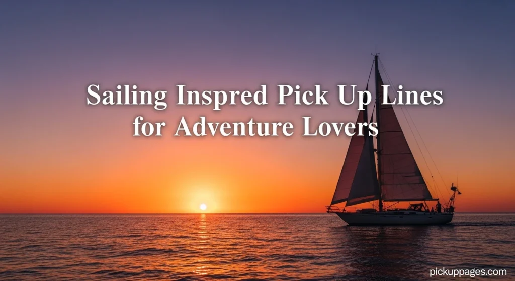 Sailing Inspired Pick Up Lines for Adventure Lovers