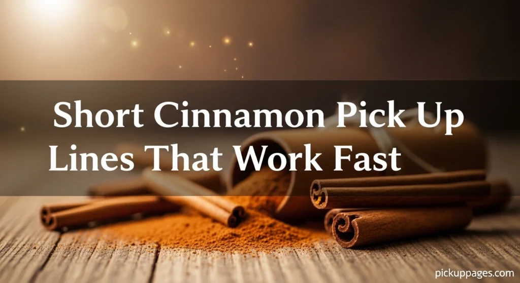 Short Cinnamon Pick Up Lines That Work Fast