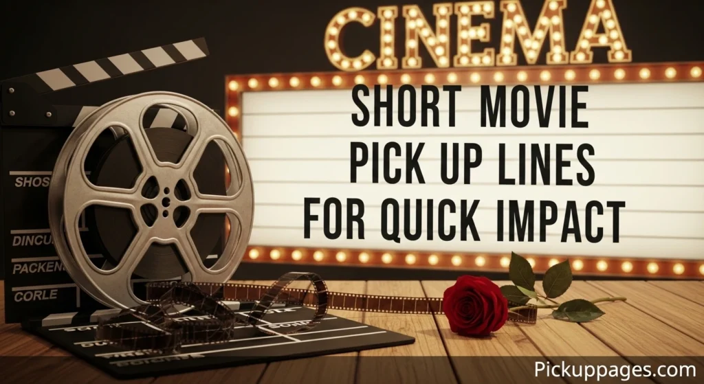 Short Movie Pick Up Lines for Quick Impact