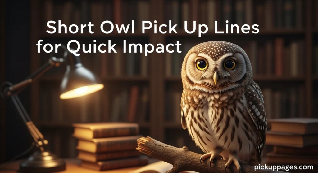 Short Owl Pick Up Lines for Quick Impact