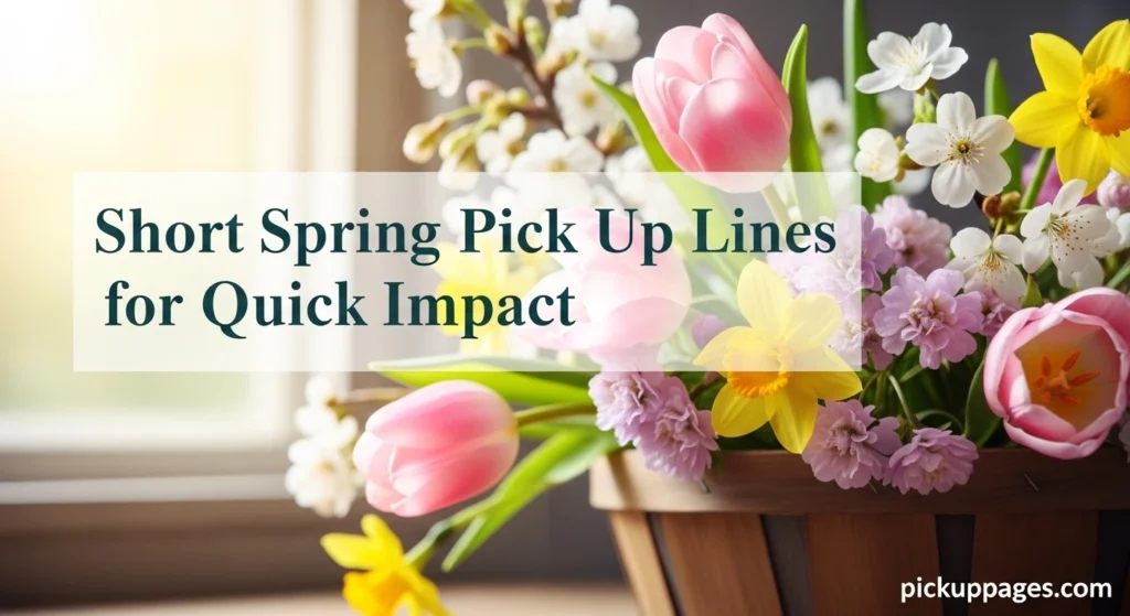 Short Spring Pick Up Lines for Quick Impact