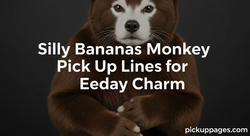 Silly Bananas Monkey Pick Up Lines for Everyday Charm