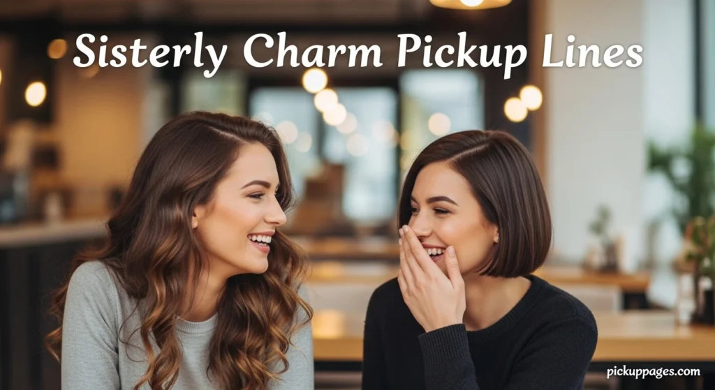 Sisterly Charm Pickup Lines