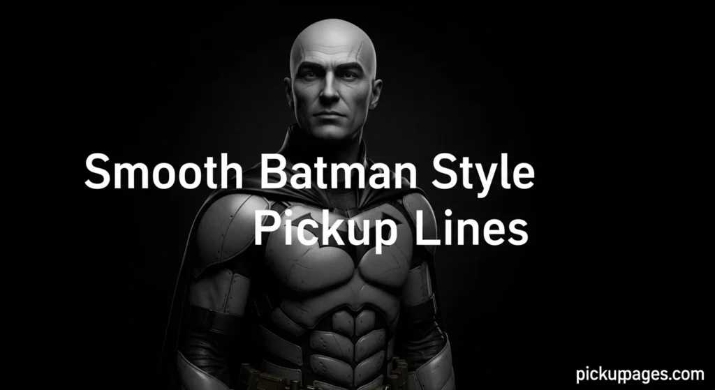 Smooth Batman Style Pickup Lines