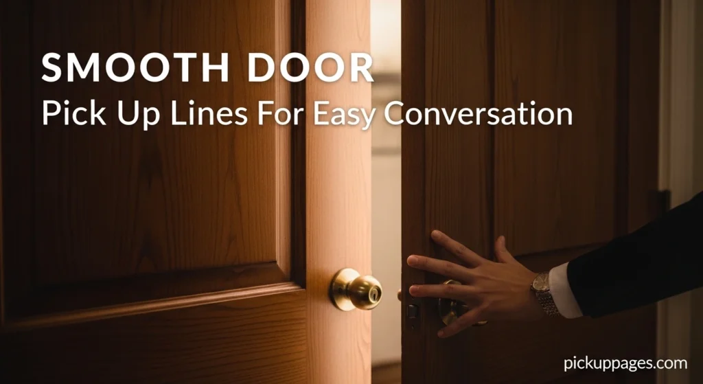 Smooth Door Pick Up Lines For Easy Conversation