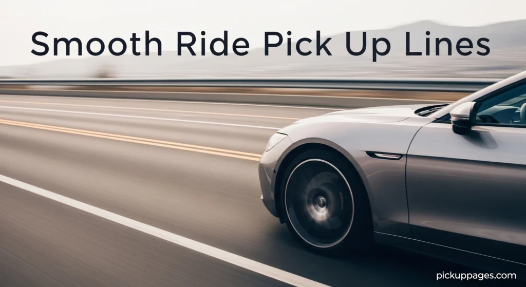 Smooth Ride Pick Up Lines
