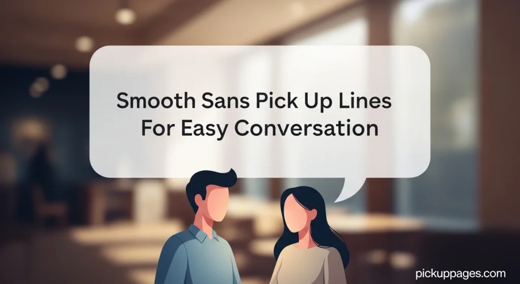 Smooth Sans Pick Up Lines For Easy Conversation