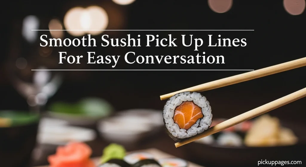 Smooth Sushi Pick Up Lines For Easy Conversation