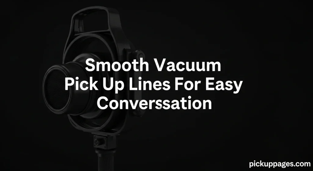 Smooth Vacuum Pick Up Lines For Easy Conversation