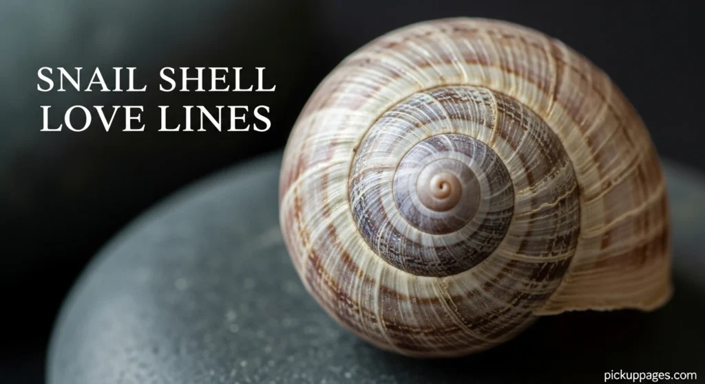 Snail Shell Love Lines