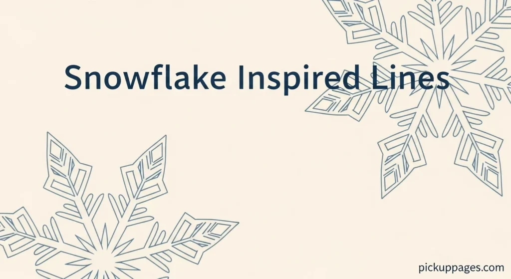 Snowflake Inspired Lines