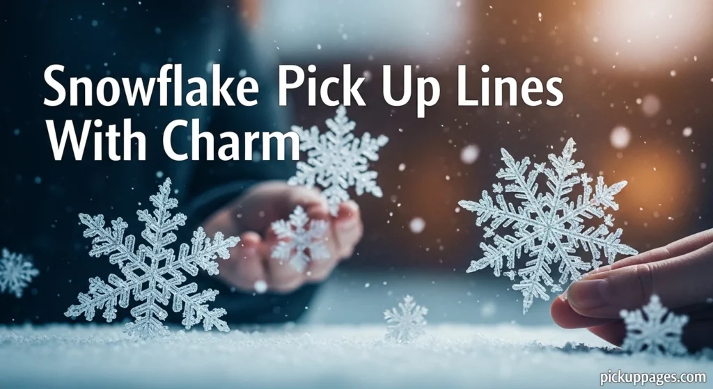 Snowflake Pick Up Lines With Charm
