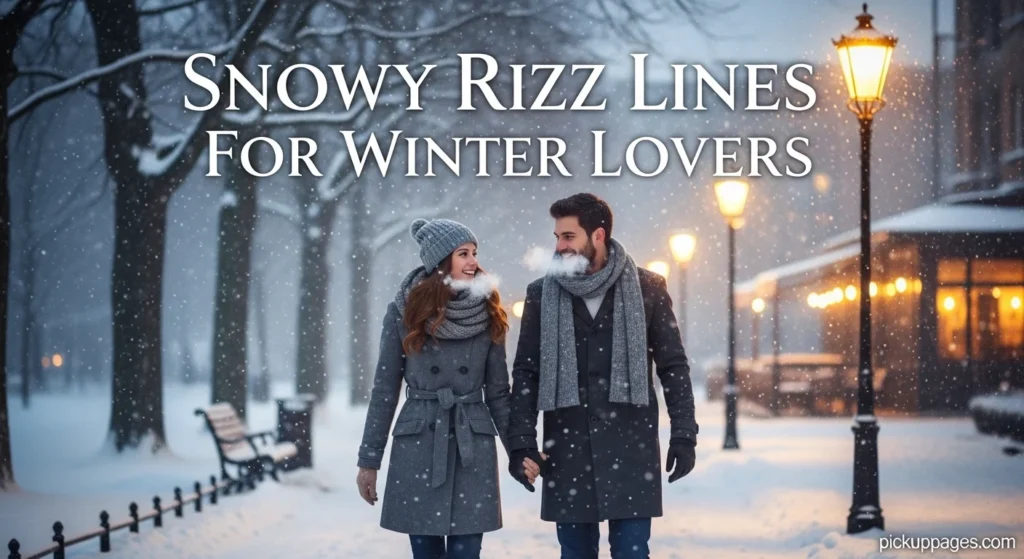 Snowy Rizz Lines For Winter Lovers