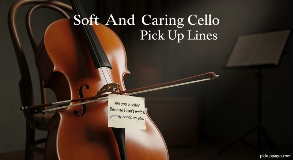 Soft And Caring Cello Pick Up Lines