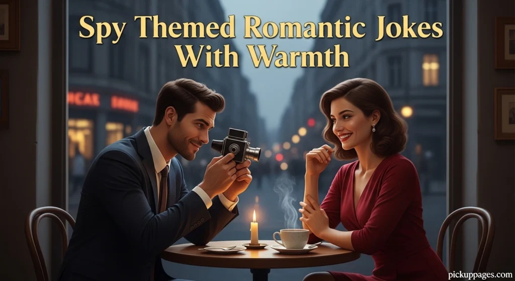 Spy Themed Romantic Jokes With Warmth