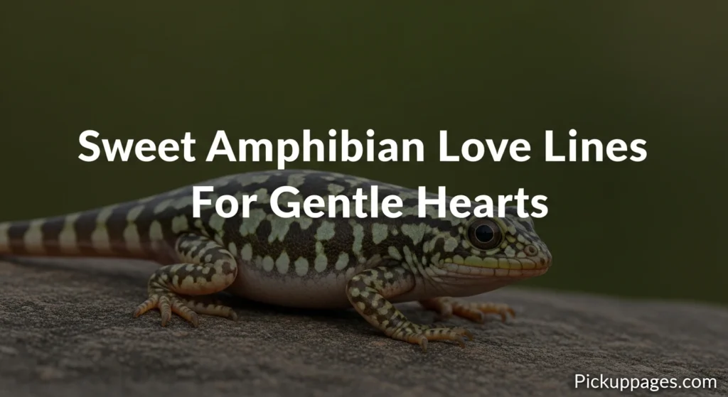 Sweet Amphibian Love Lines For Gentle Hearts