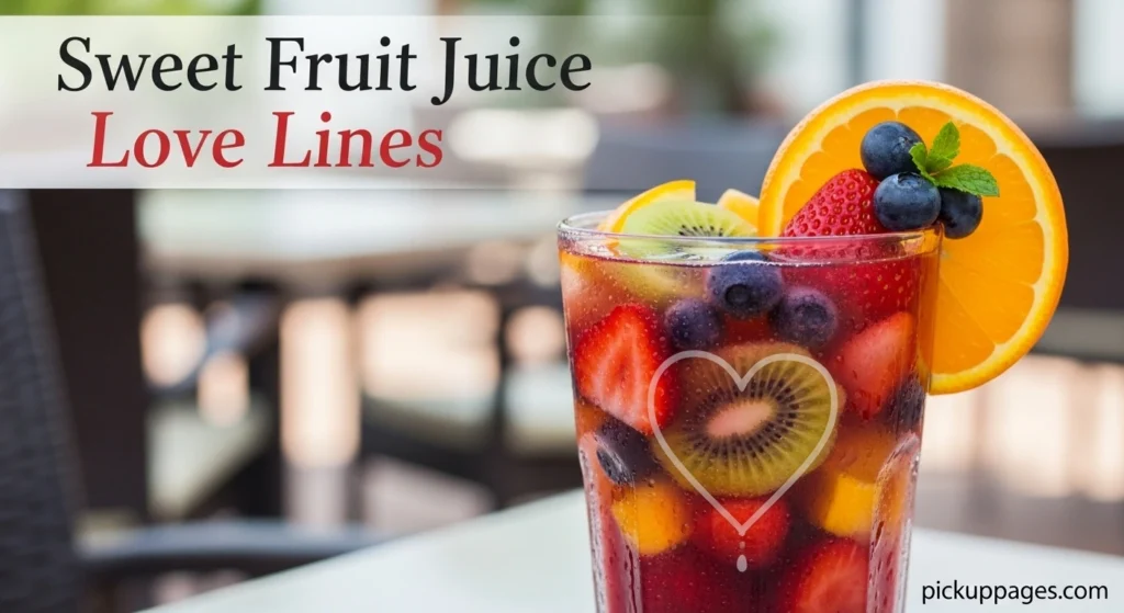 Sweet Fruit Juice Love Lines