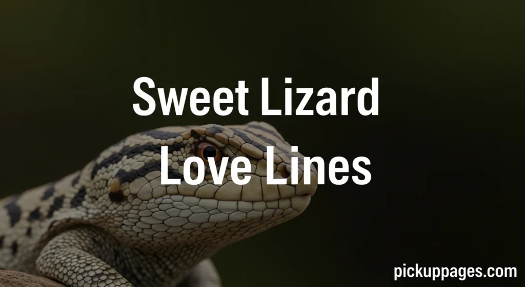 Sweet Lizard Love Lines