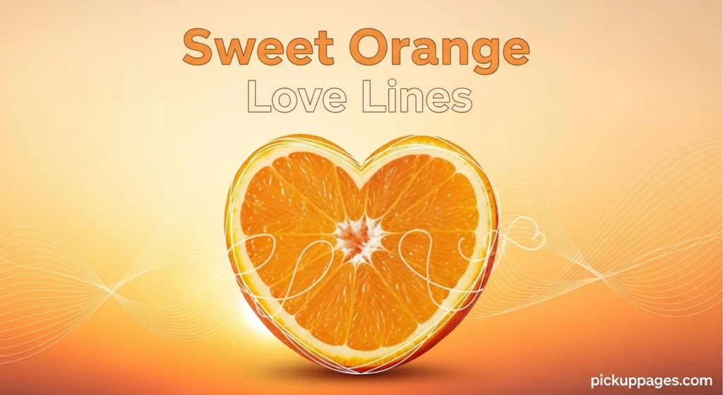 Sweet Orange Love Lines