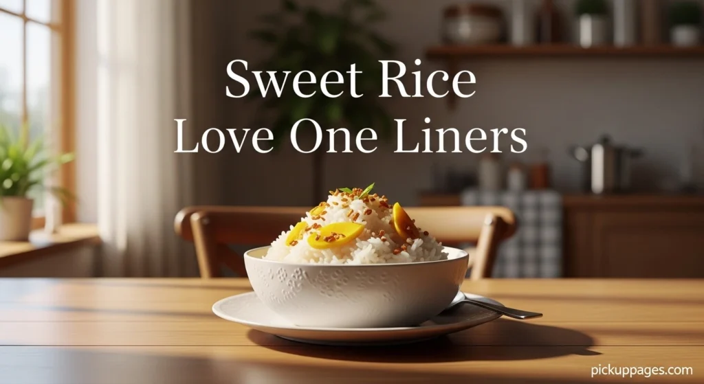 Sweet Rice Love One Liners