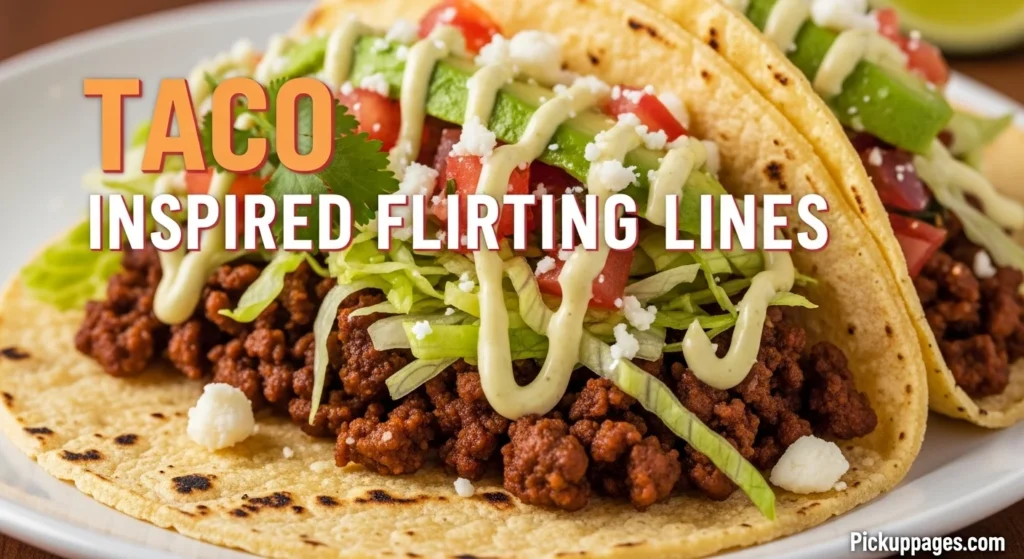 Taco Inspired Flirting Lines