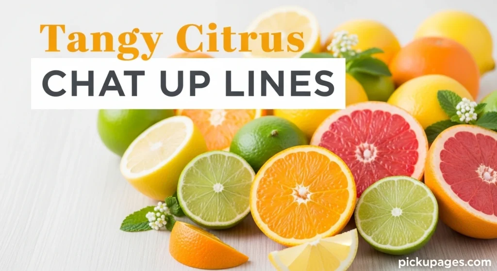 Tangy Citrus Chat Up Lines