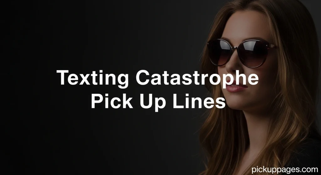 Texting Catastrophe Pick Up Lines