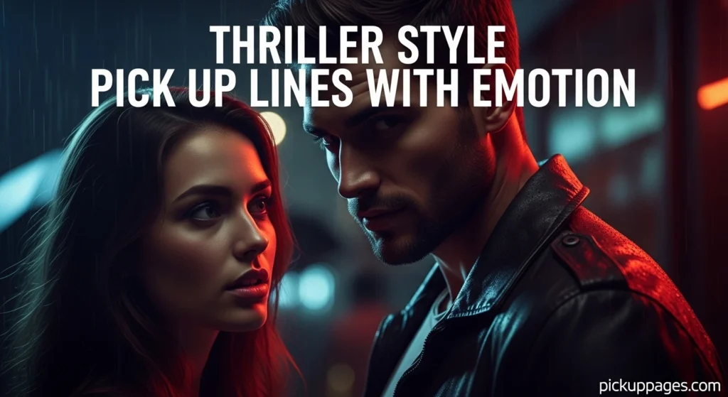 Thriller Style Pick Up Lines With Emotion