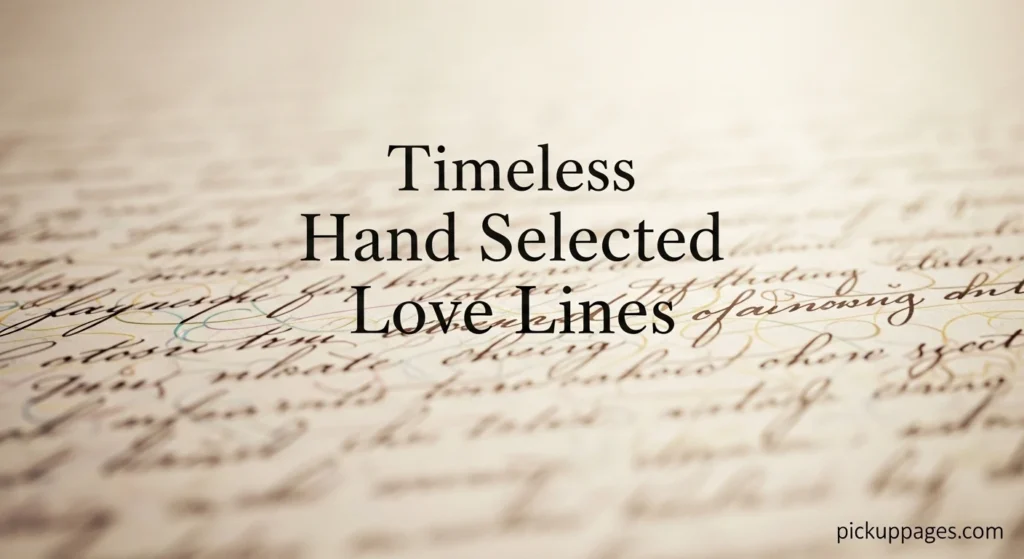 Timeless Hand Selected Love Lines