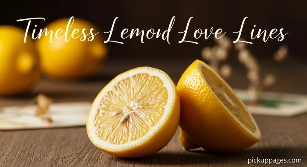 Timeless Lemon Inspired Love Lines