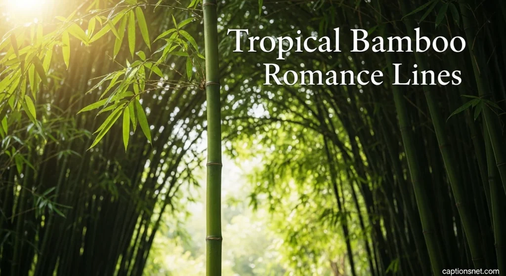 Tropical Bamboo Romance Lines