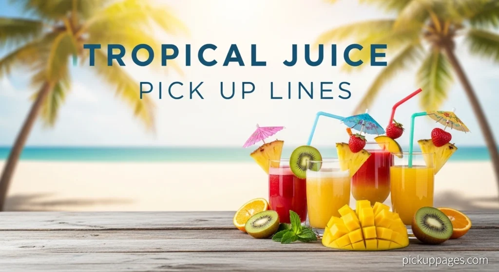 Tropical Juice Pick Up Lines