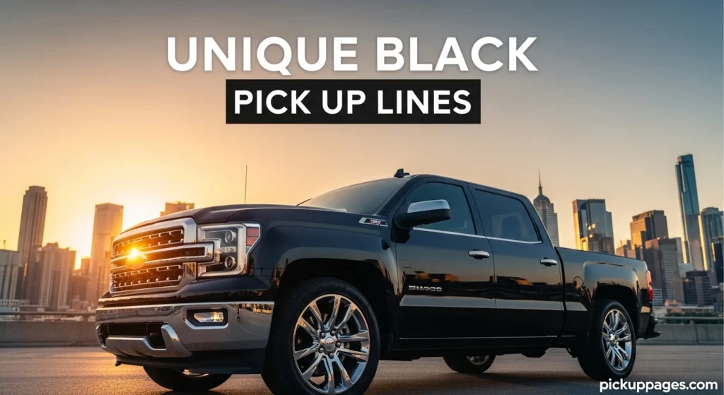 Unique Black Pick Up Lines