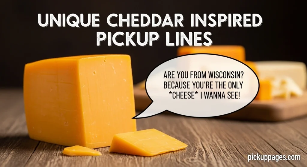 Unique Cheddar Inspired Pickup Lines