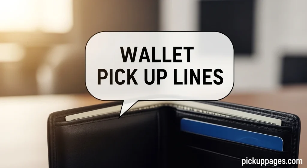 Wallet Pick Up Lines