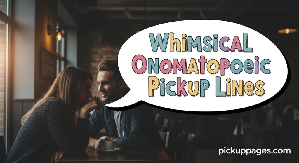 Whimsical Onomatopoeic Pickup Lines