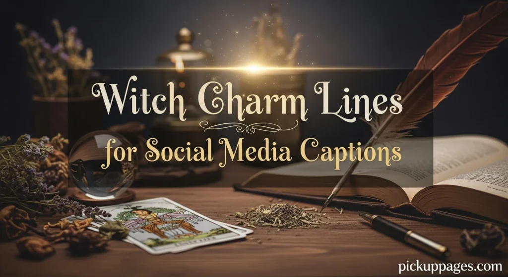 Witch Charm Lines for Social Media Captions