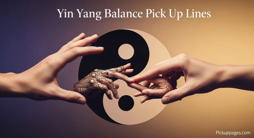 Yin Yang Balance Pick Up Lines