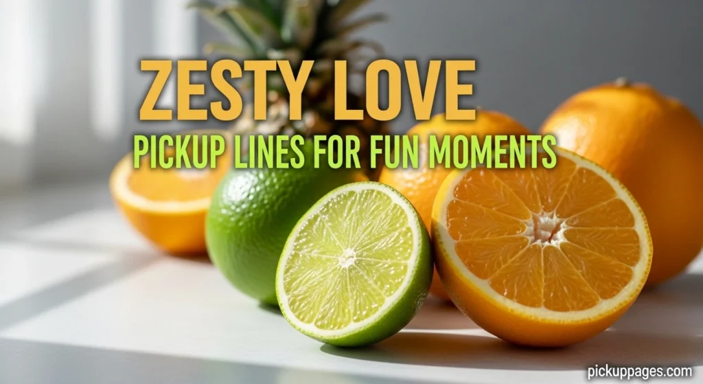 Zesty Love Pickup Lines For Fun Moments