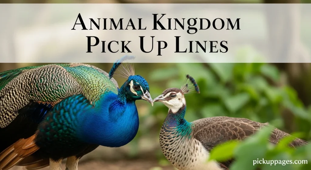 Animal Kingdom Pick Up Lines
