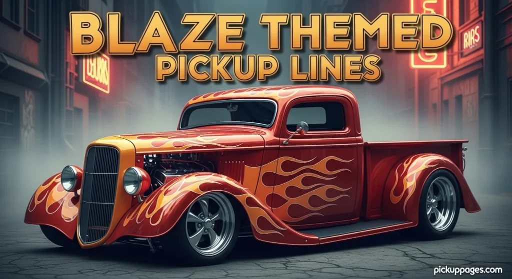 Blaze Themed Pickup Lines